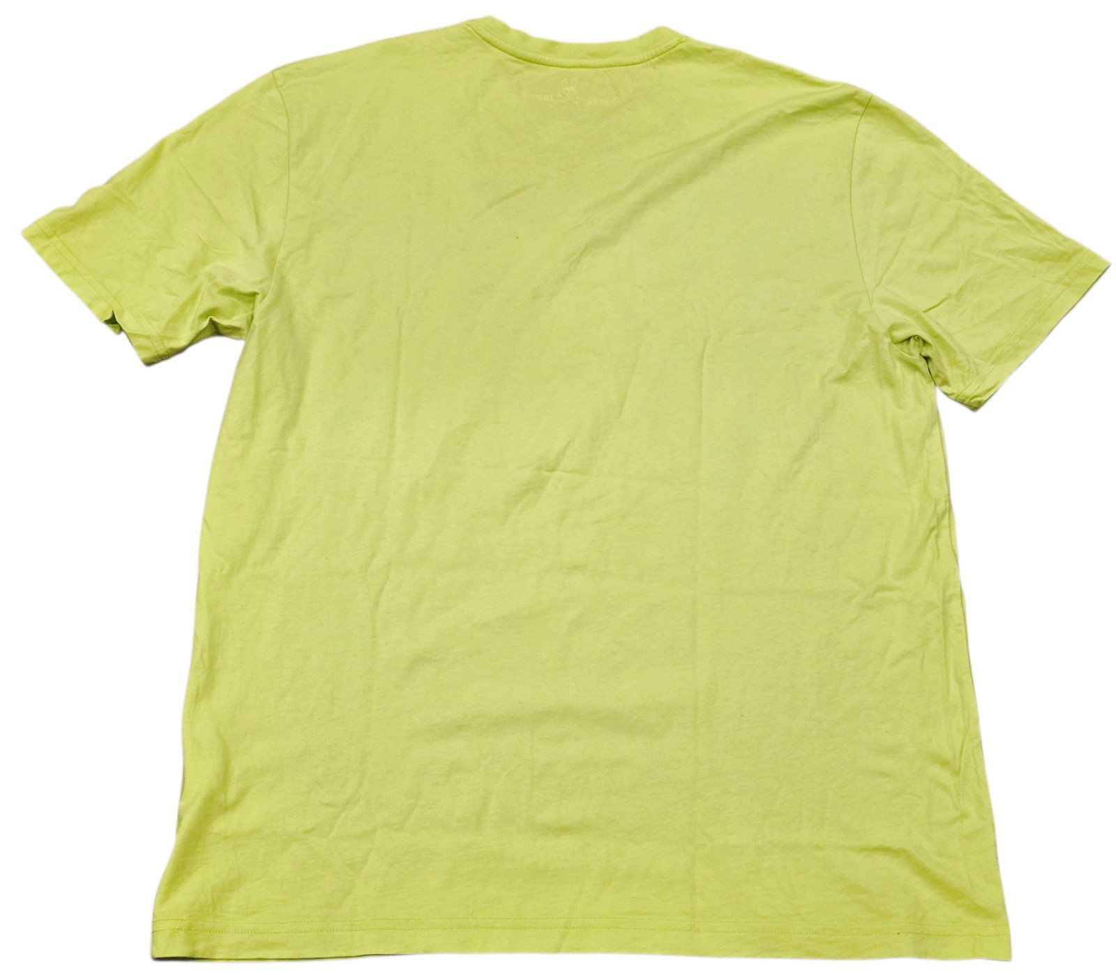 Psycho Bunny Sheffield Foil Crewneck Neon Green Men&rsquo;s Sz 8 2XL