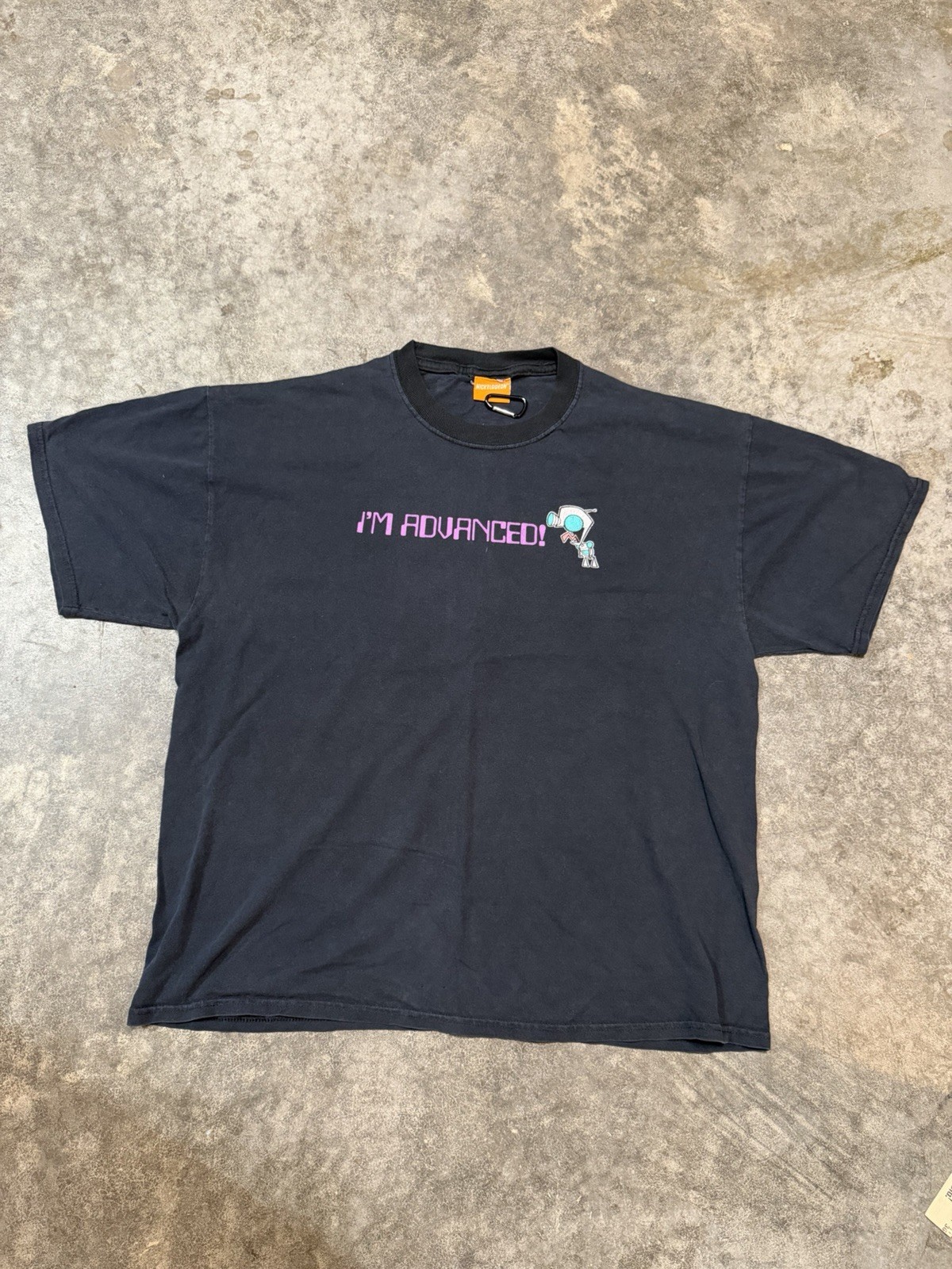 Vintage Invader Zim Gir “It’s not stupid it’s advanced” 2003 funny cartoon shirt