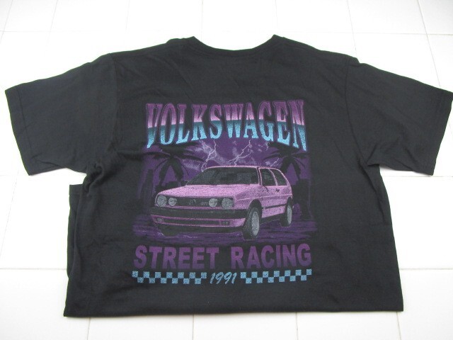 Volkswagen Official License Street Racing 1991 Black T-Shirt Men&rsquo;s Medium