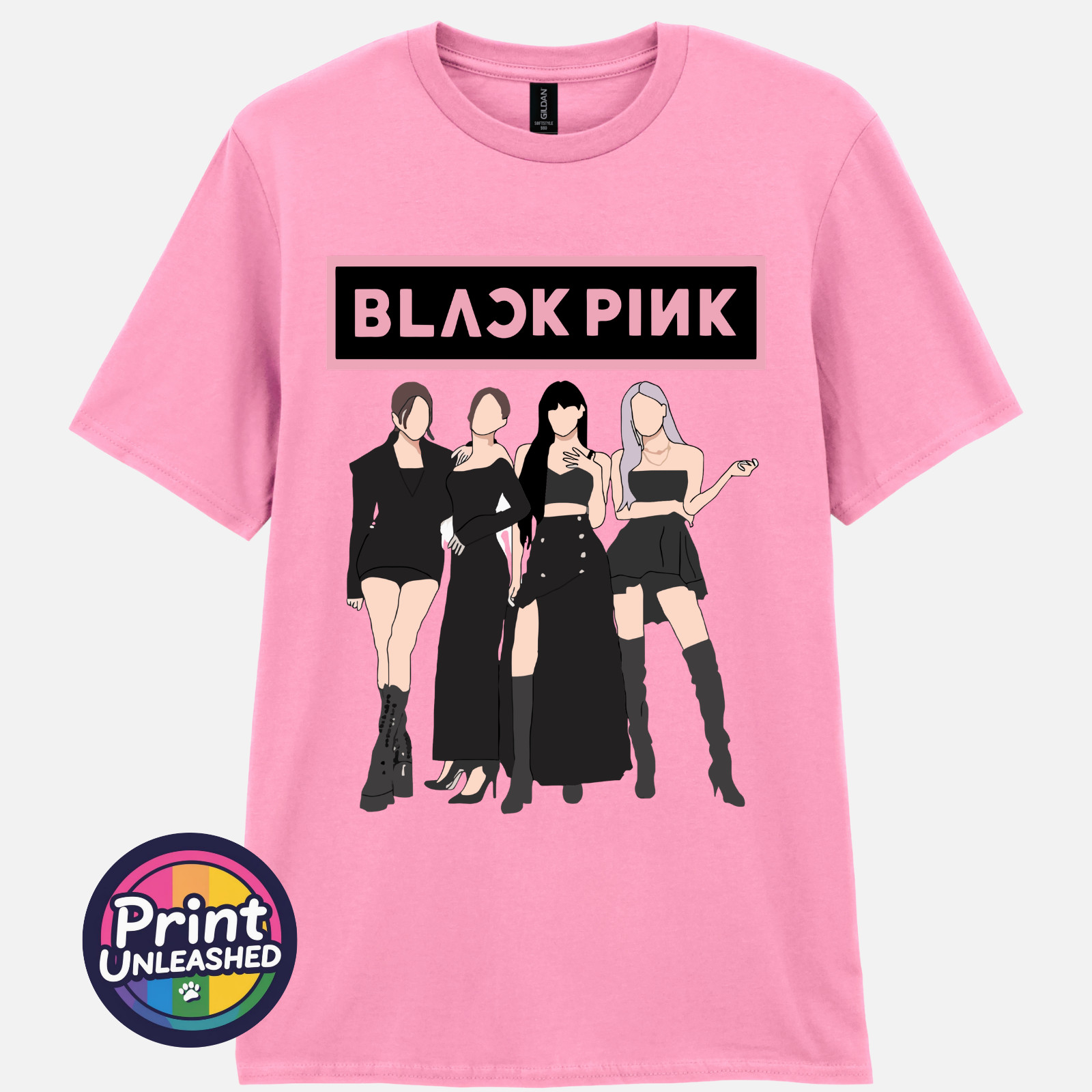 BLACKPINK T-Shirt KPOP Band Graphic Tee Black Pink Unisex Top Teen Adult S-2XL