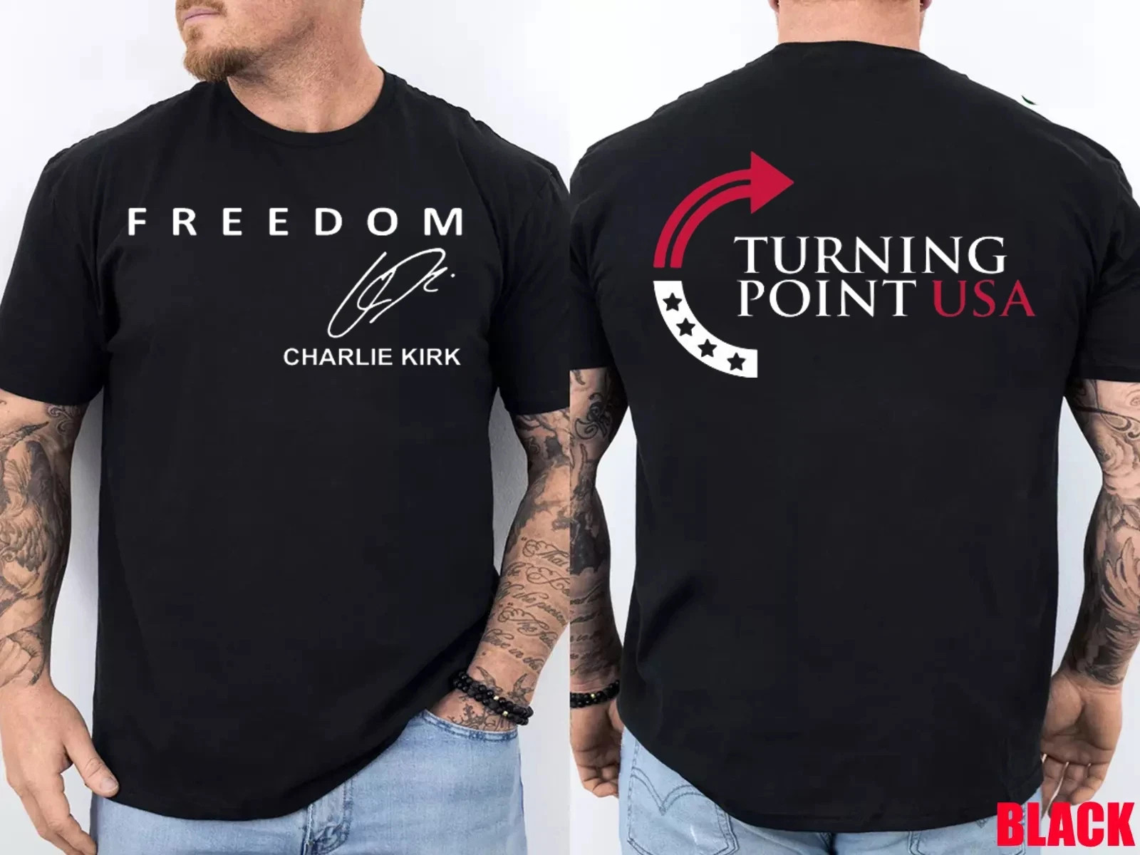 Charlie Kirk Freedom 31 Thank you A True Patriot TShirt – Size S-5XL