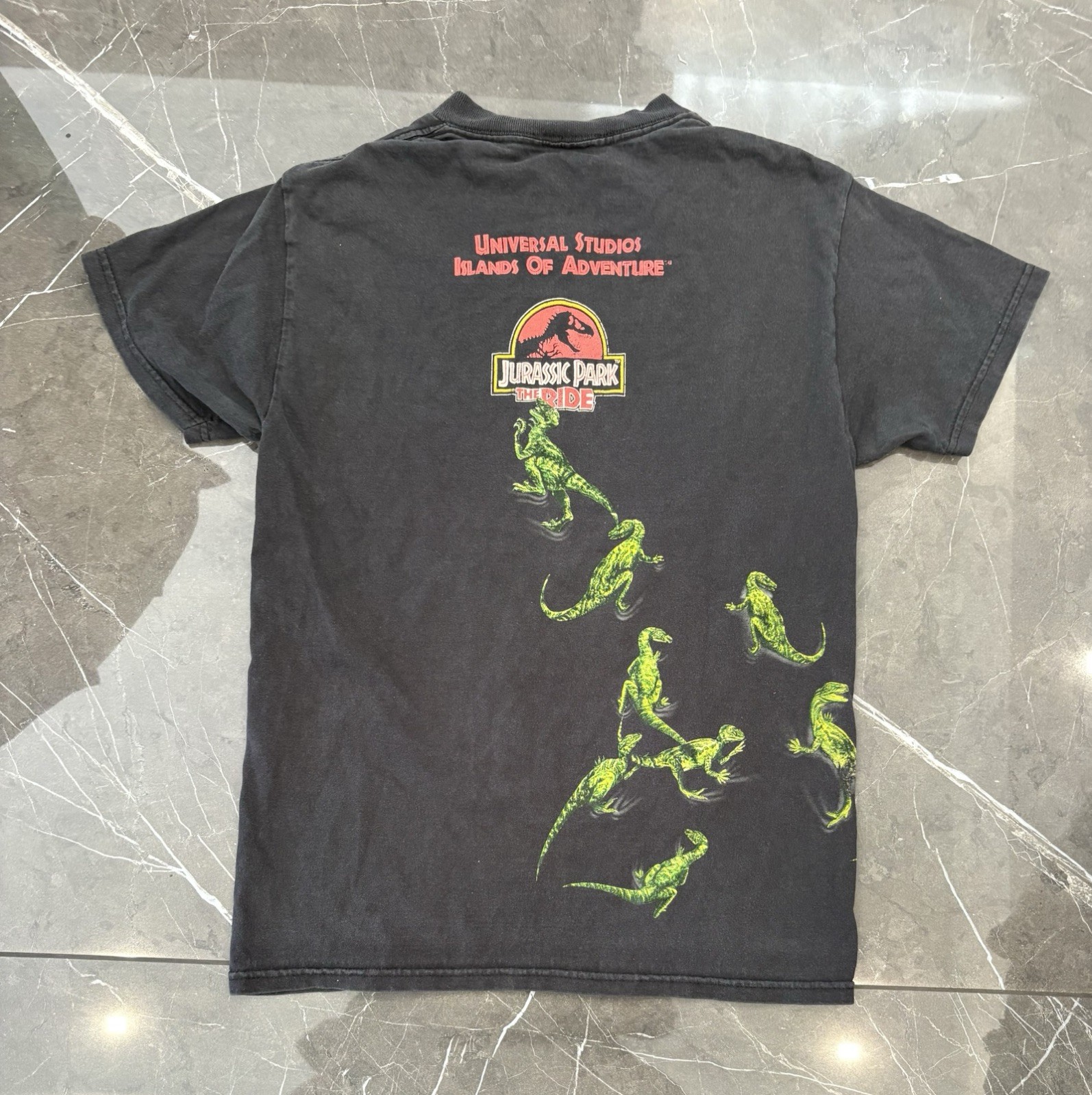 1990s Universal Studios Hollywood « Jurassic Park: The Ride » TShirt XS/S Vintage
