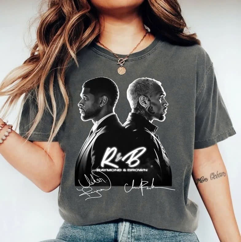 Usher Raymond and Chris Brown Tour 2026 T-Shirt, R&B Concert AN70259