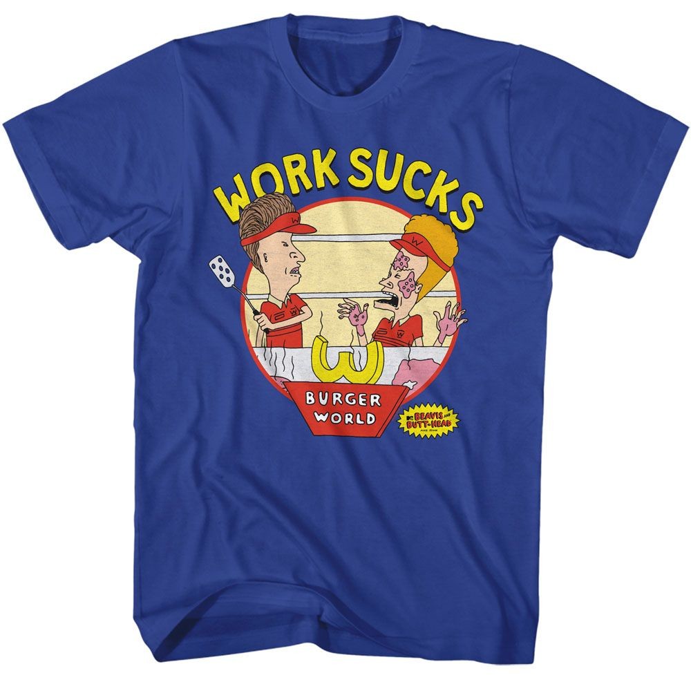 Beavis And Butthead Work Sucks T-Shirt