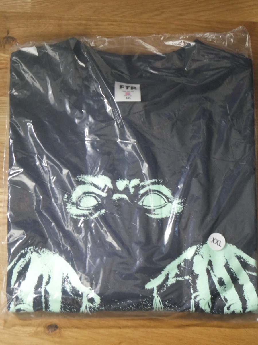 FTP fuckthepopulation &lsquo;Pupeteer&rsquo; Tee (Navy) GLOW IN THE DARK XXL Brand New