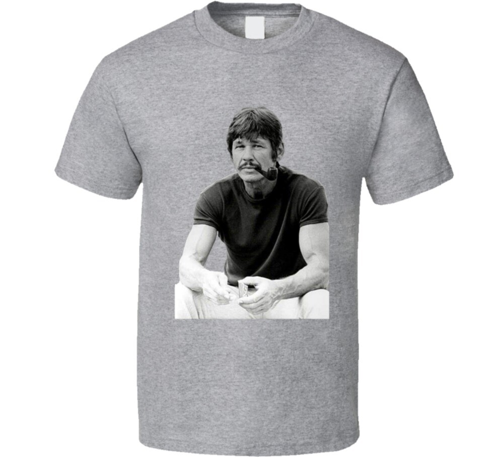 Charles Bronson Pipe Smoking T Shirt