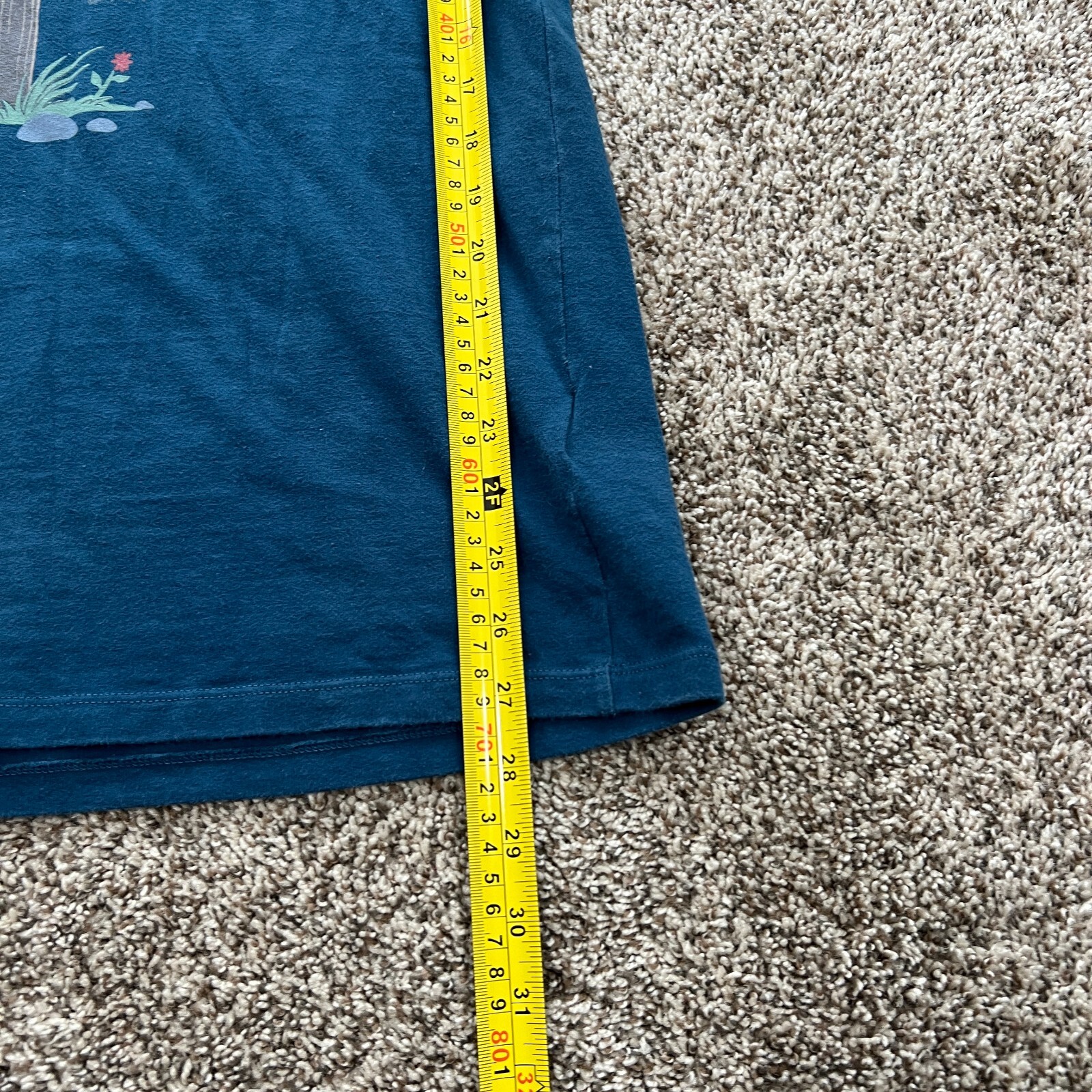 The North Face « Never Stop Exploring » Blue T-shirt Adult size Small Hike Cotton