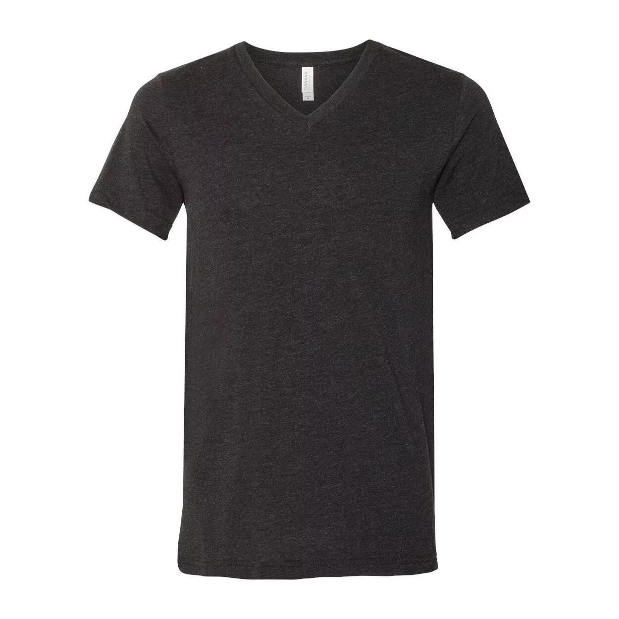 Bella + Canvas Unisex 3005 Heather CVC Vintage Black Vneck SS Tshirt New