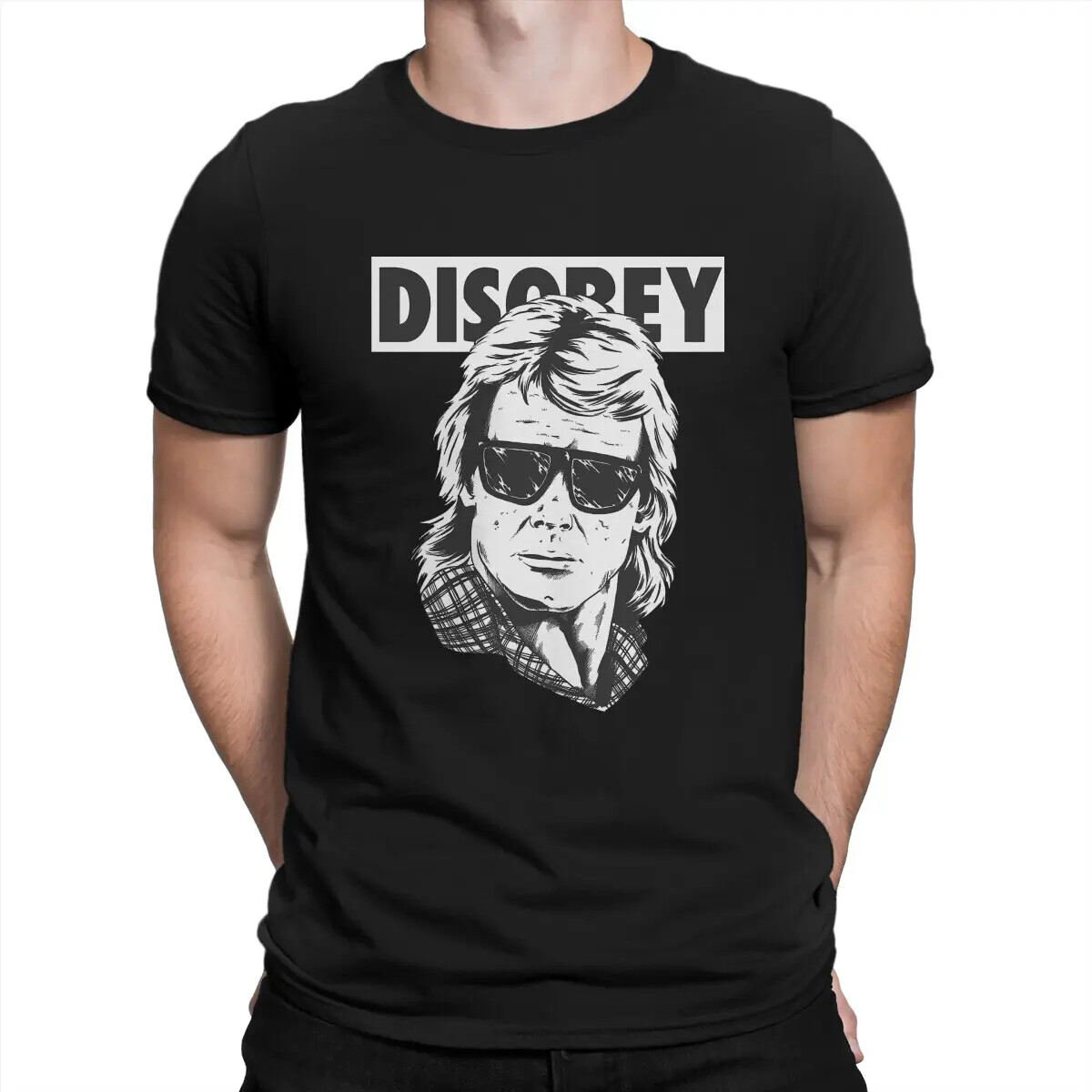 Disobey T Shirt Men Cotton T-Shirt O Neck They Live Tees Short Sleeve