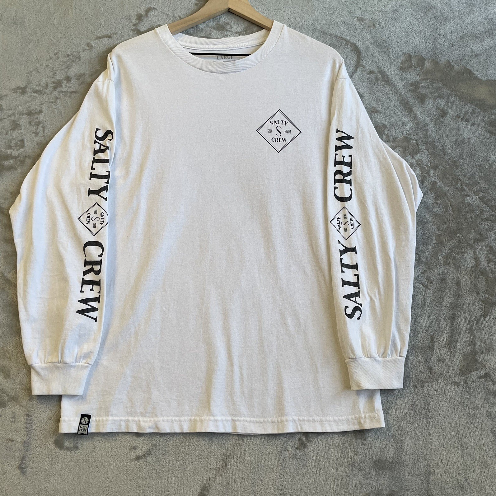 Salty Crew Men&rsquo;s Size Large Long Sleeve T-Shirt Graphic Print