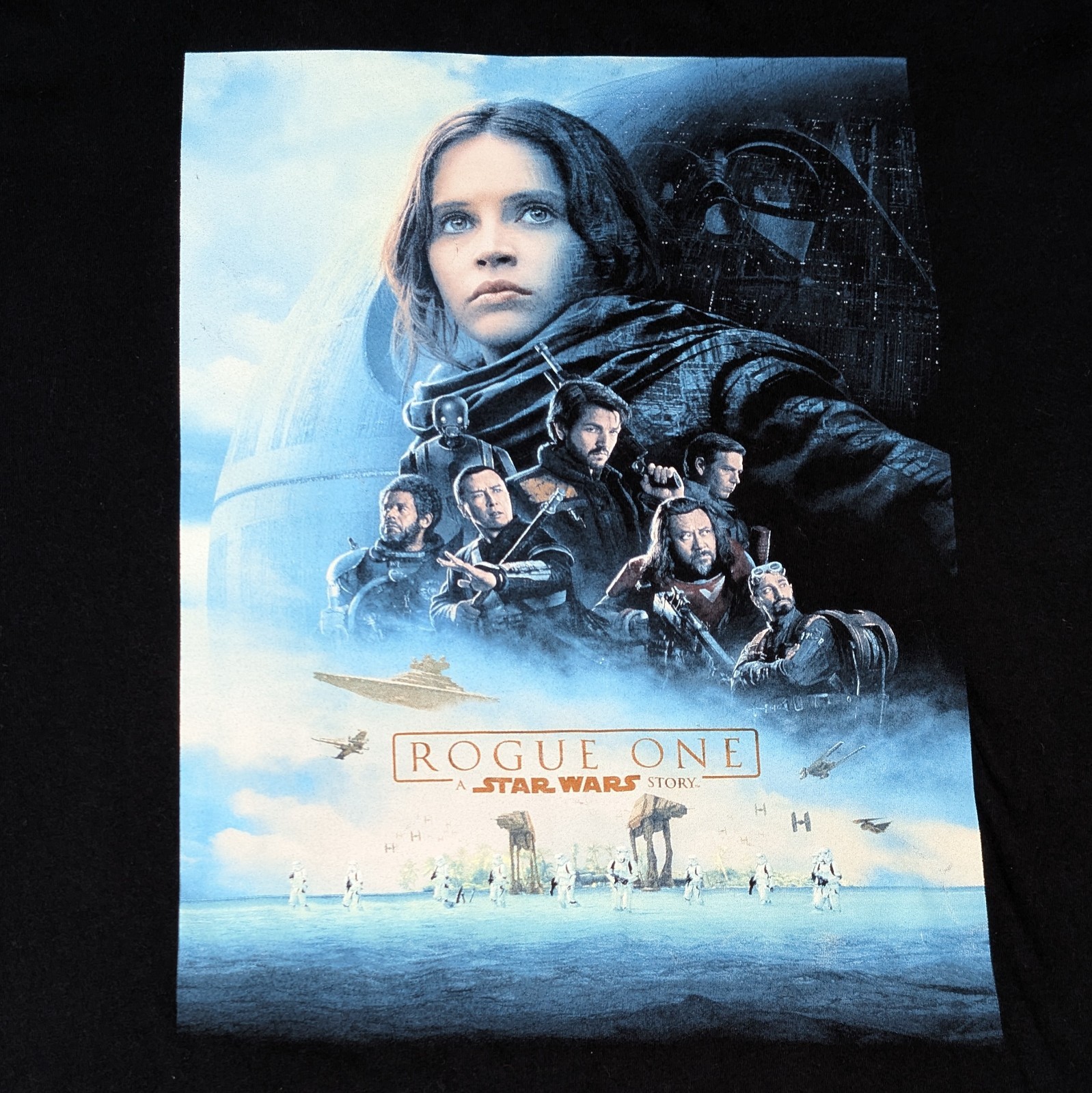Star Wars Rogue One Promo T-shirt Medium Rebellion Begins