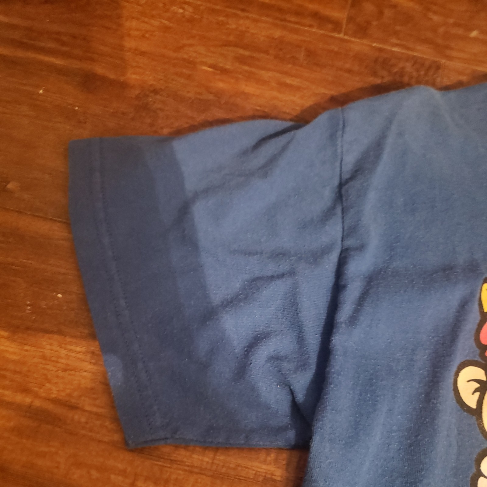 Nintendo Super Mario Bros Blue Shirt Mens Size Medium Mushroom Raccoon Mario Bro
