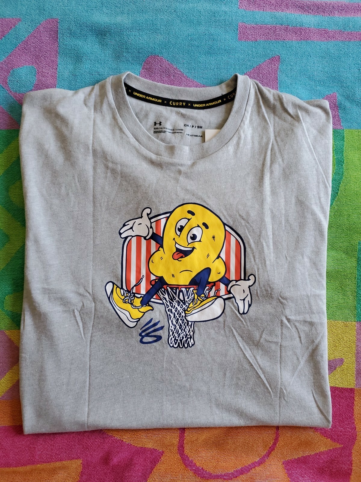 NEW Steph Curry × Under Armour Popcorn: The Show&rsquo;s About To Start TShirt Small