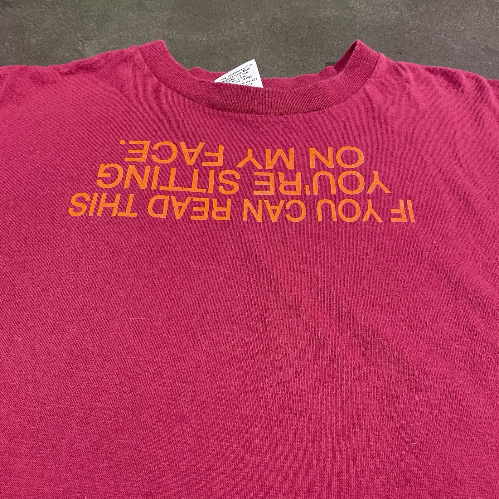 Vintage 90s Wild Oats If You Can Read This XL T Shirt Humor Raunchy Funny Y2K