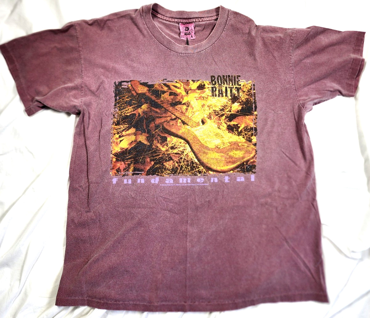 Vintage Bonnie Raitt Concert T Shirt Fundamental Tour 1998 Mens Size Large