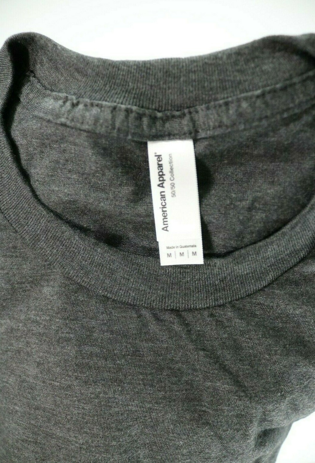 Mens American Apparel Charcoal Short Sleeve Crew Neck Shirt Medium NEW!