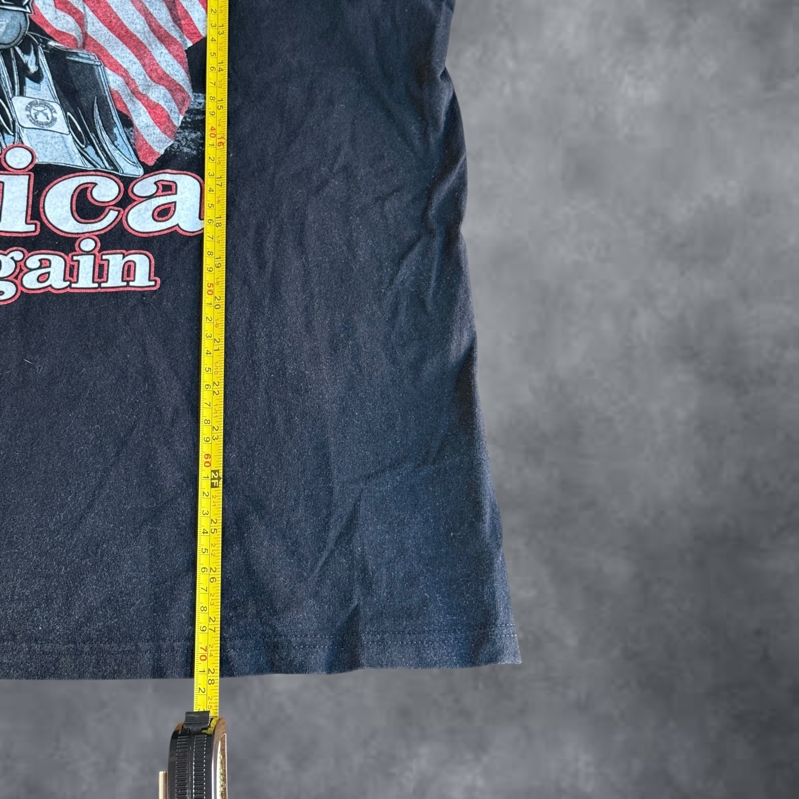 Suna Mens 2XL Donald Trump Make America Great Again Motorcycle T-Shirt Black
