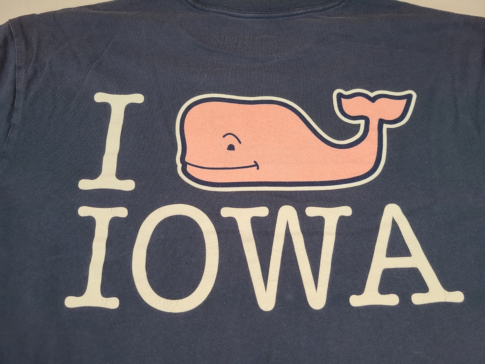 Vineyard Vines Shirt Mens Small Blue Whale Logo Iowa USA
