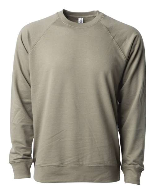 Independent Trading Co. Unisex Lightweight Loopback Terry Crewneck Sweatshirt