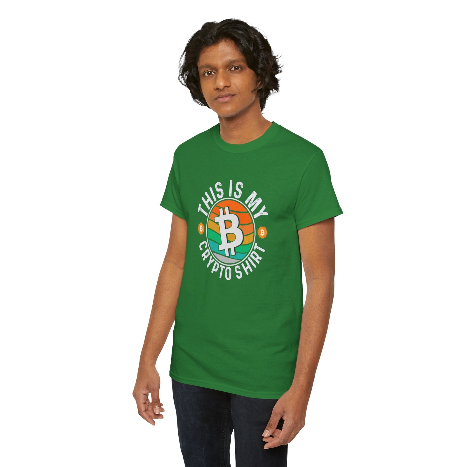 Crypto Addict T-Shirt – Bitcoin Blockchain Investor HODL BTC Tee