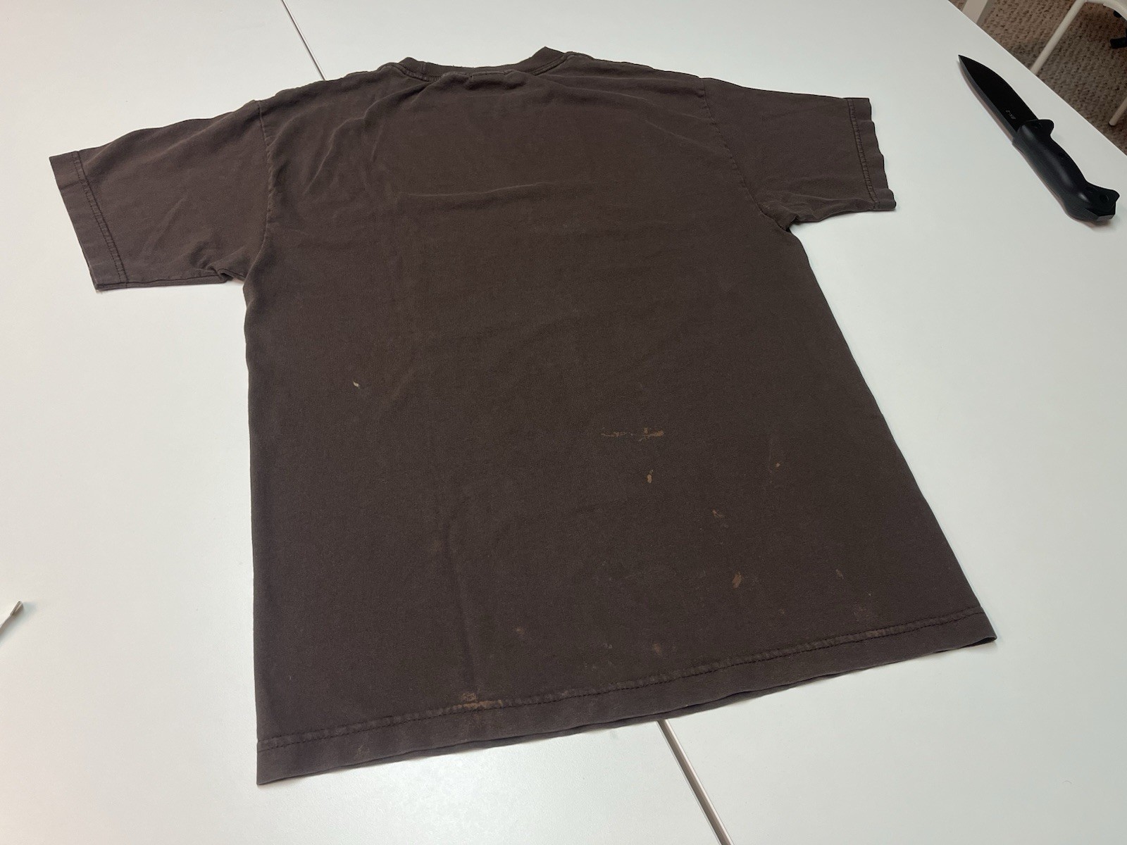 Vintage Beatles Let It Be T Shirt Mens Medium Brown Fade Rock Band Tee Y2K
