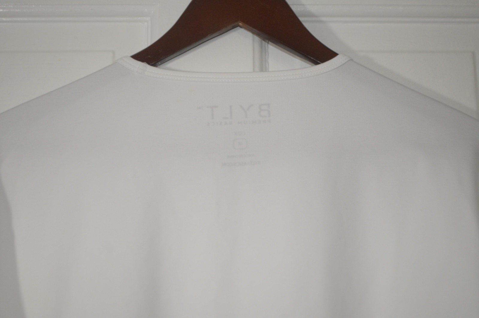 BYLT Premium Basics Men&rsquo;s M Drop Cut Lux Shirt Long Sleeve White New