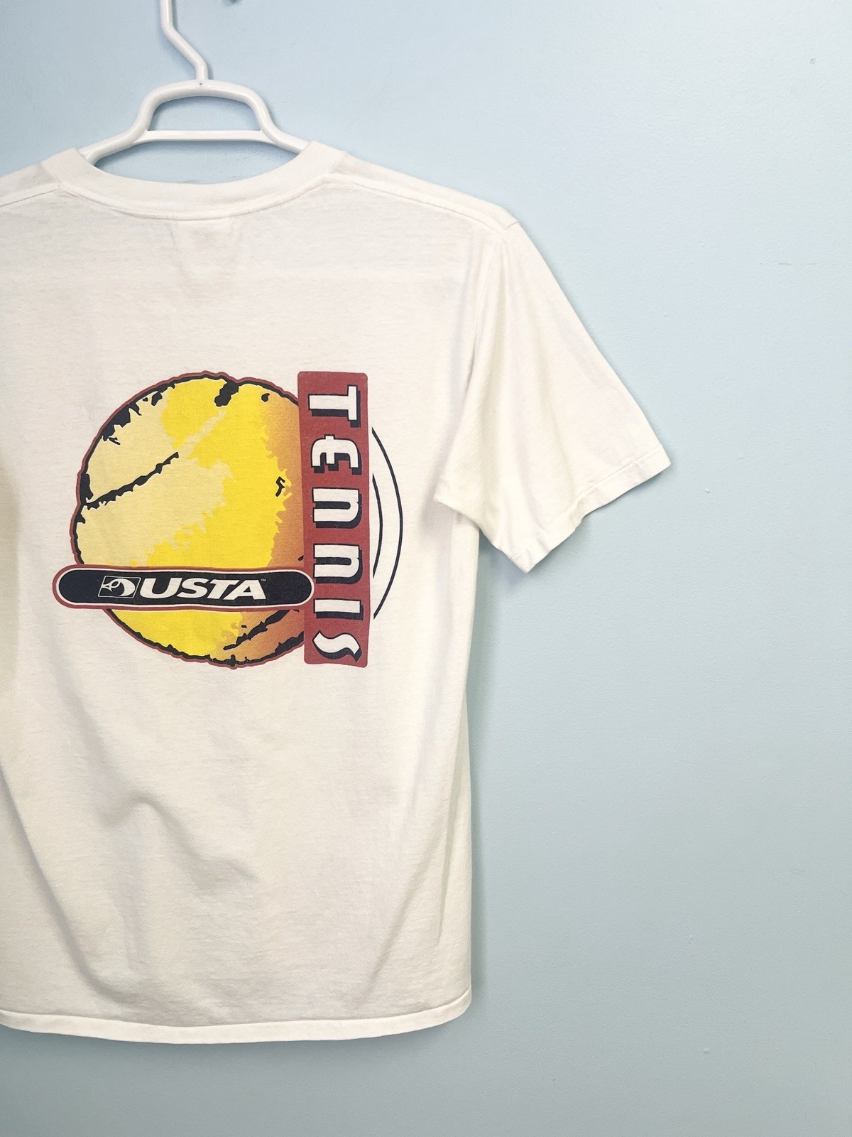 Vintage 90s USTA Midwest Section Wisconsin District Tennis T Shirt Medium