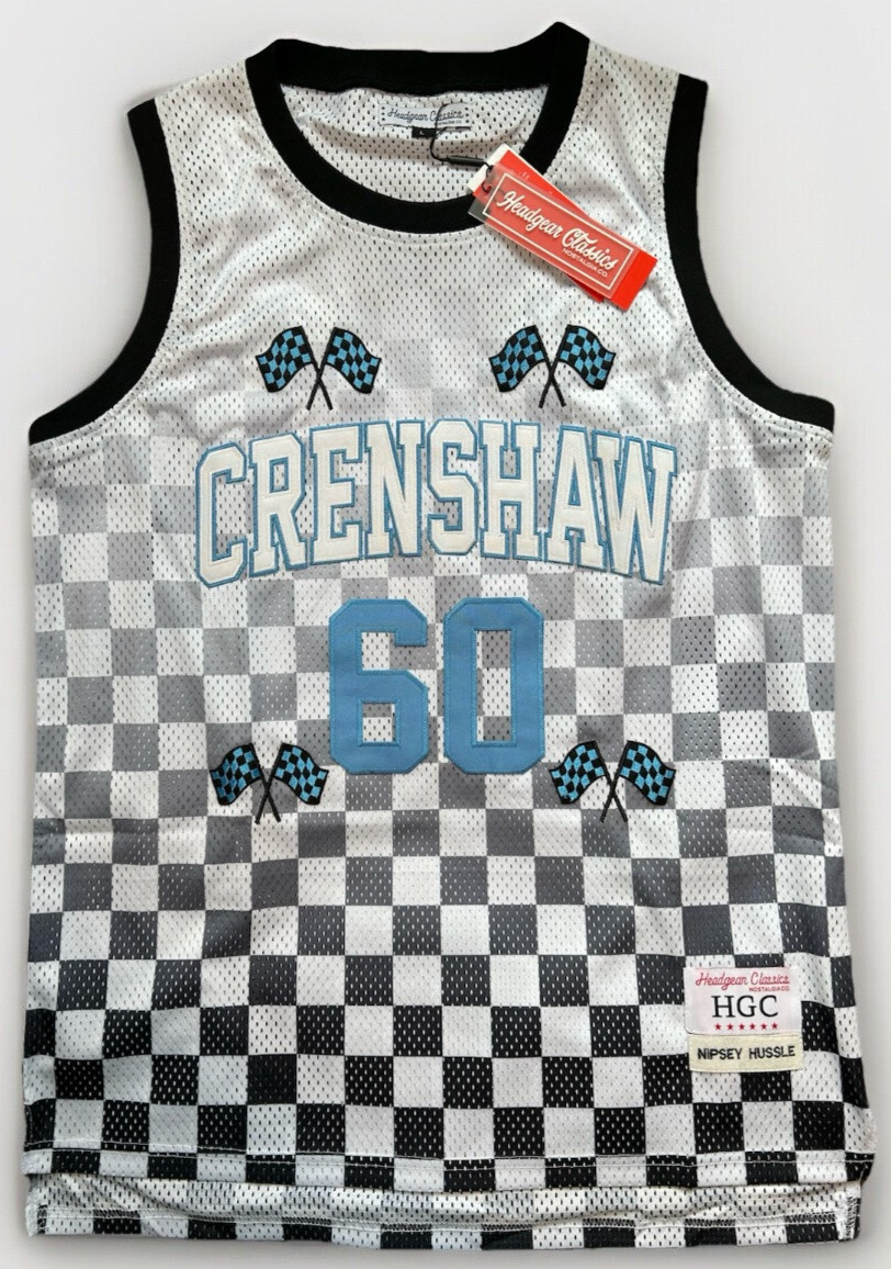 Nipsey Hussle Crenshaw Checkered Basketball Jersey | Men&rsquo;s L | Headgear Classics