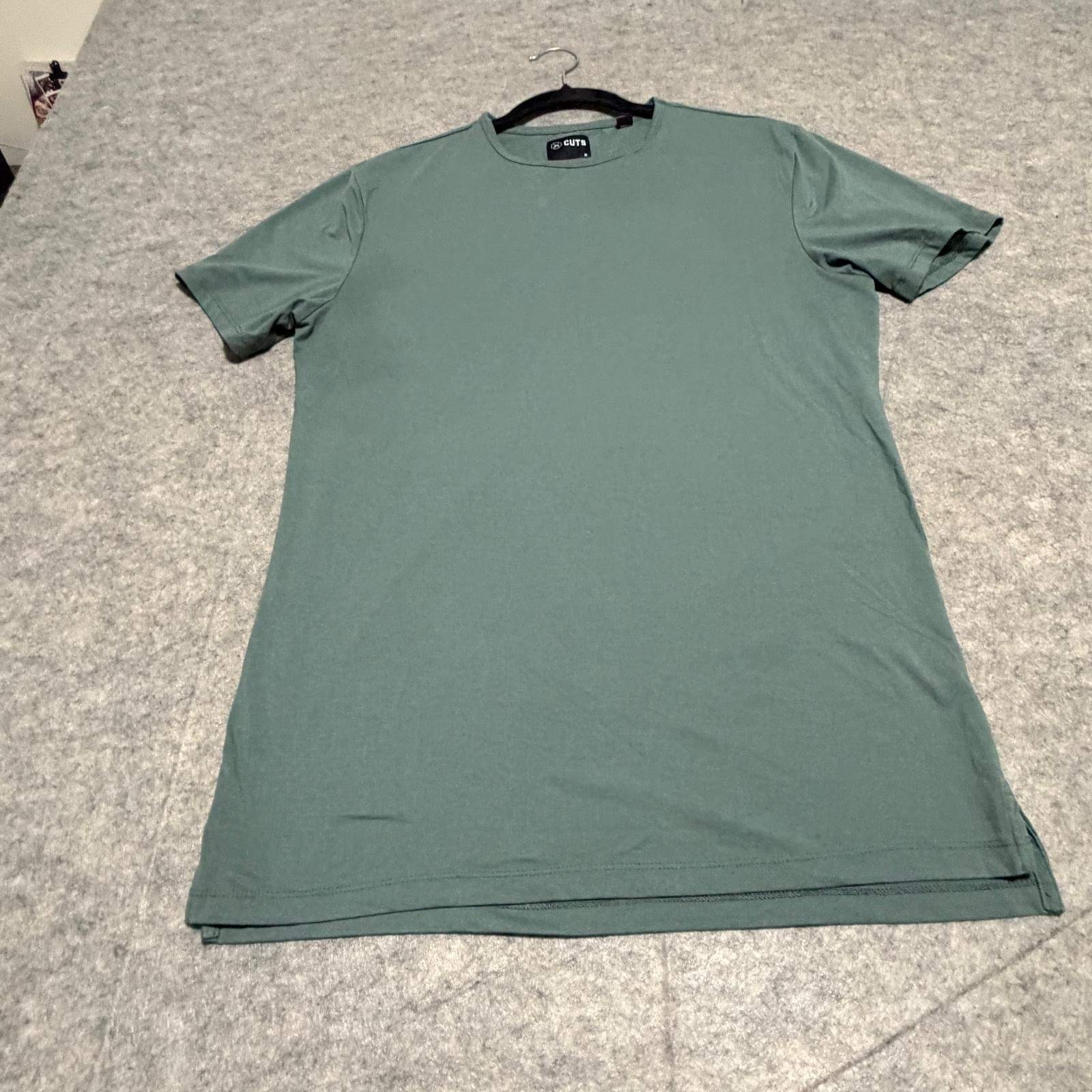 Cuts Clothing Mens Pyca Pro Crew Neck Short Sleeve T-Shirt Sage Green MT10003N M