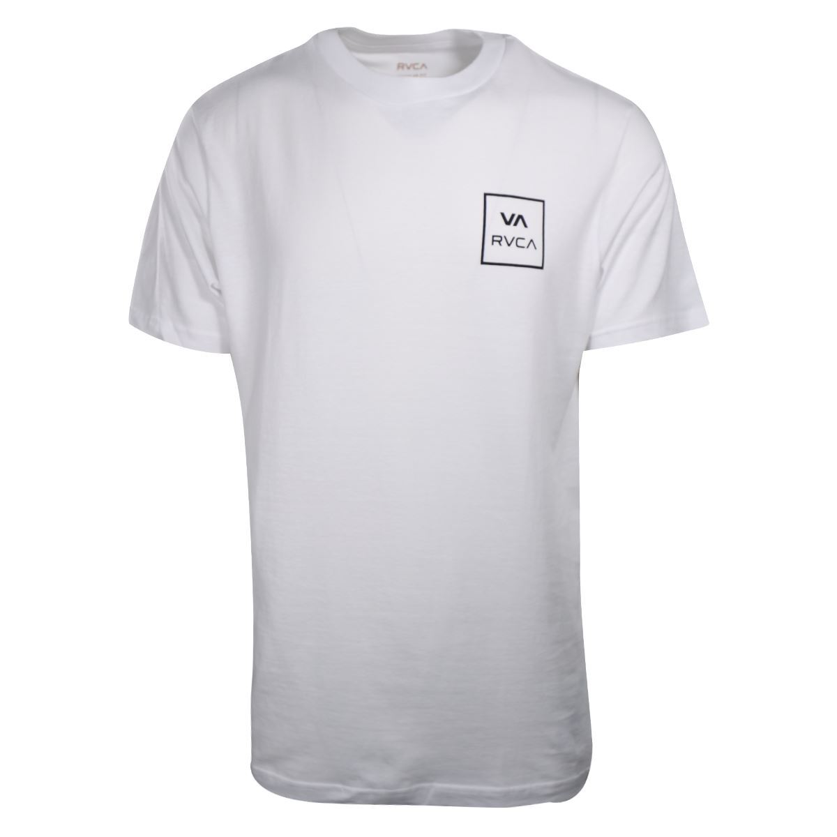 RVCA Men&rsquo;s White VA Box Regular Fit S/S T-Shirt (S02)