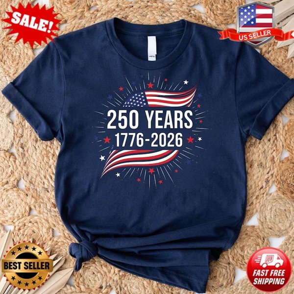 America 250th Anniversary T-Shirt, 1776-2026 T-Shirt, Retro T-Shirt (S-5XL)