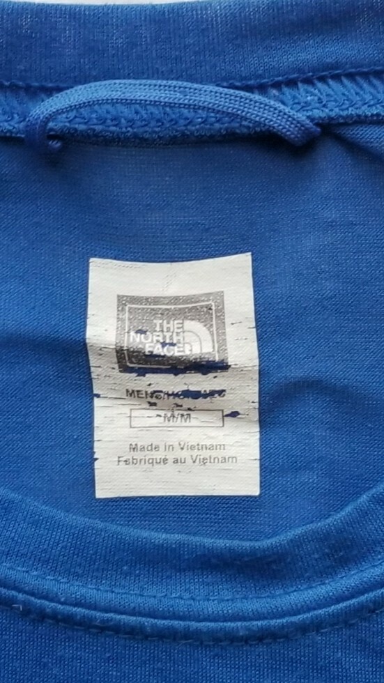 Men&rsquo;s THE NORHT FACE Vapor Wick Short Sleeve Crewneck Pull-On BLUE T-Shirt Sz M!