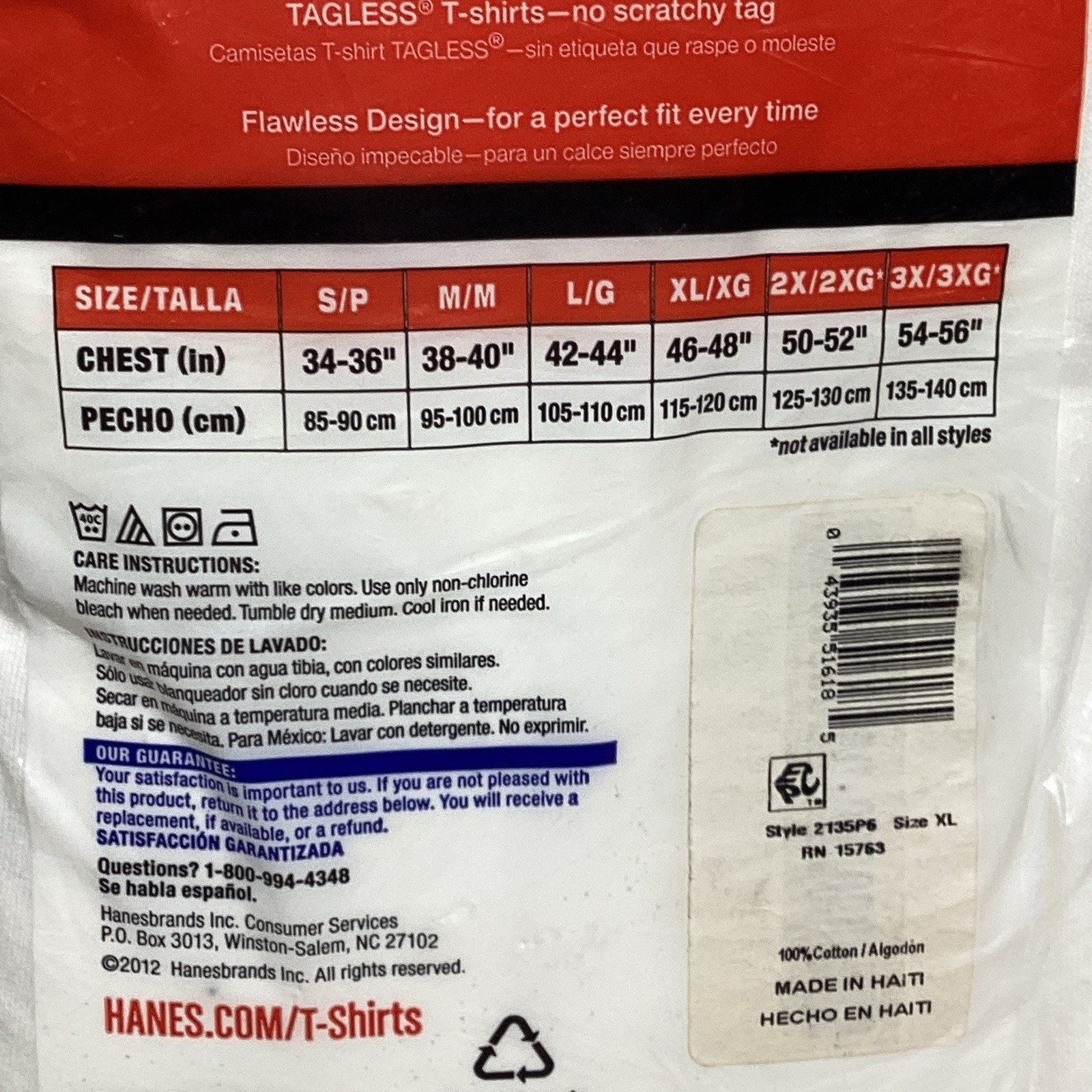Men&rsquo;s Hanes ComfortSoft Tag-Free T-Shirts 6-Pack White XL & BONUS 2 Tank A-Shirt
