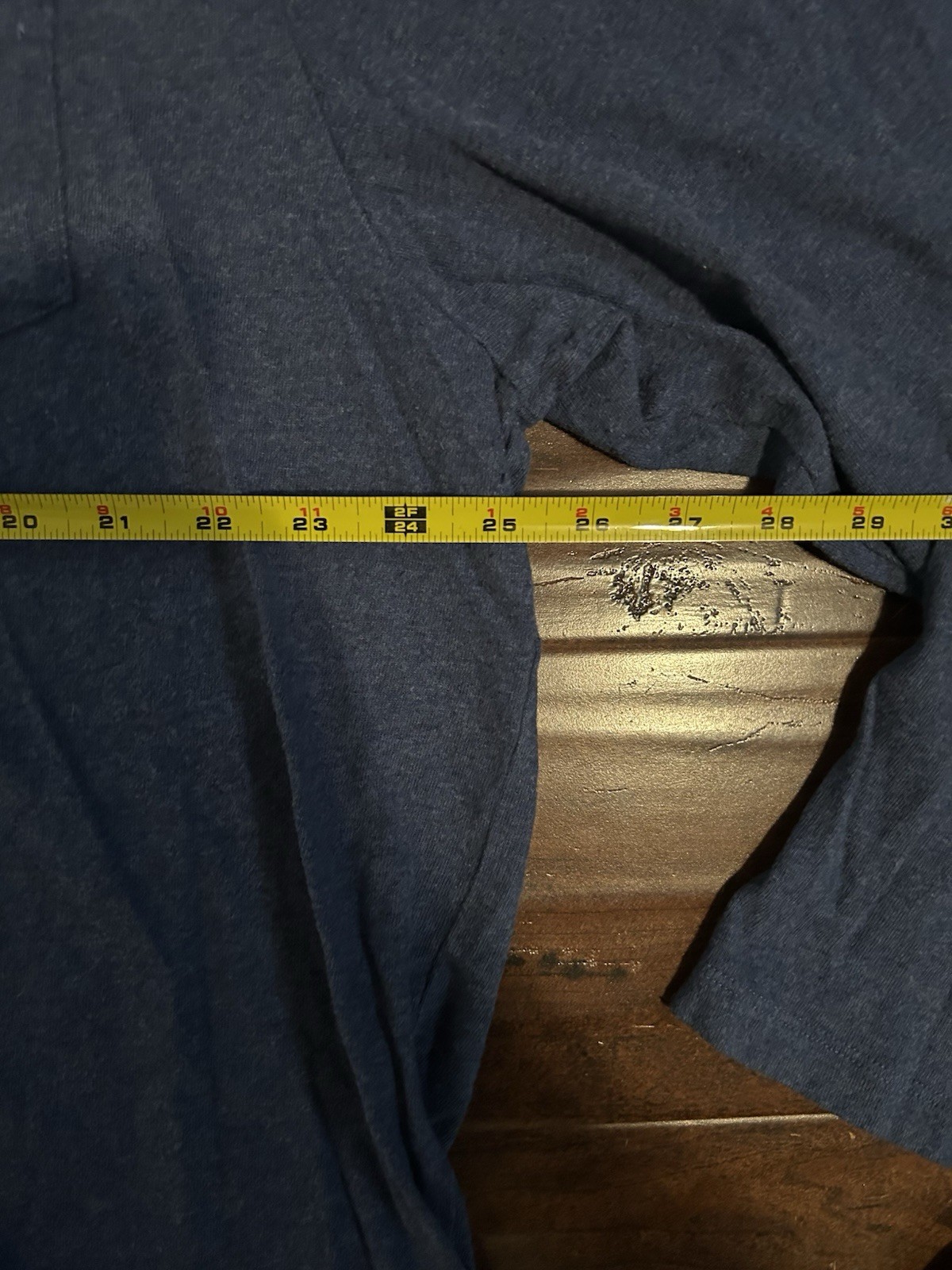blue amazon essentials longsleeve size 2xl small hole on back and sleeve