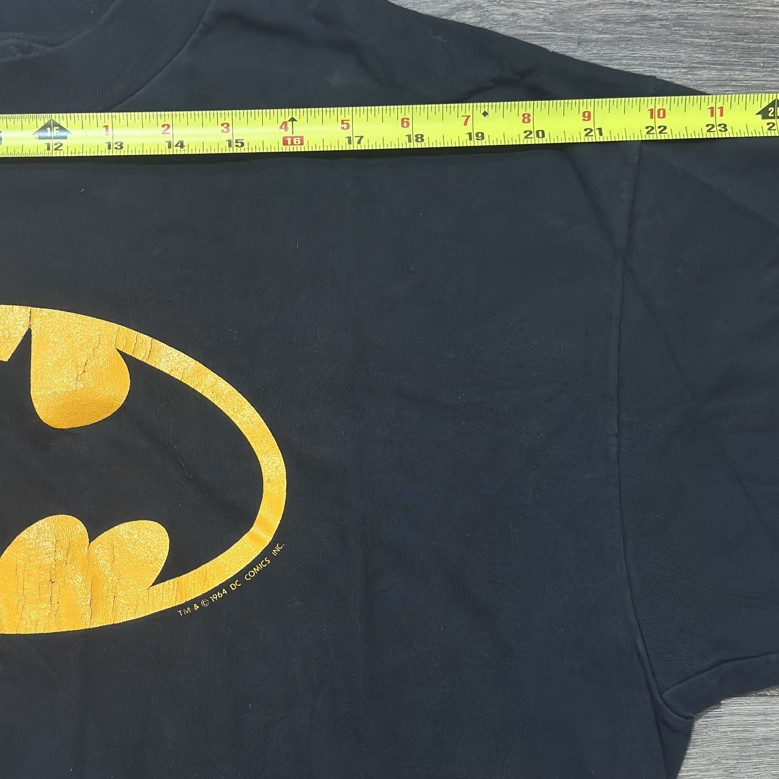 Vintage Batman Shirt Black Single Stitch Logo 90s Movie Made In USA Size XL