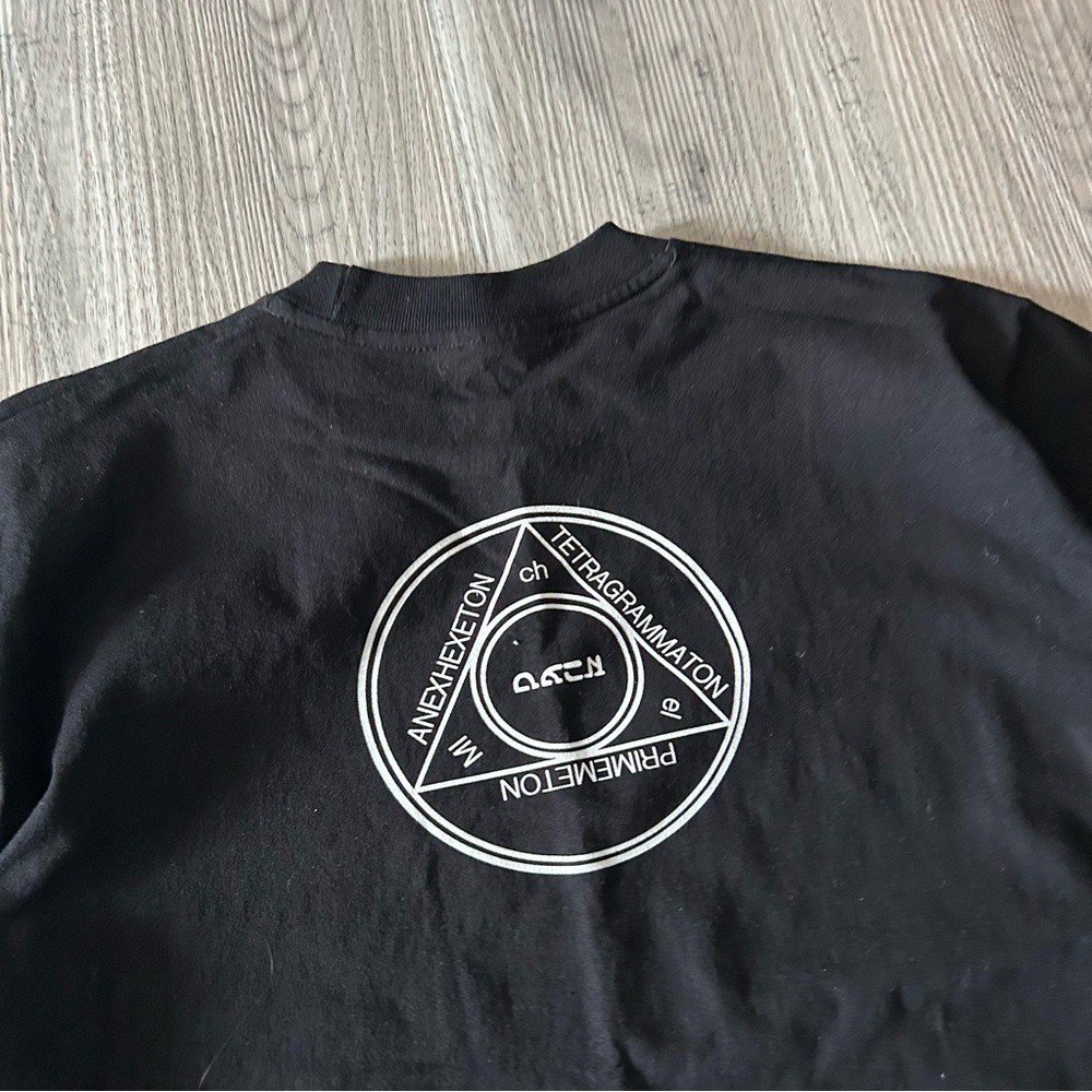 Vintage Bible Black Shirt Mens Medium Black 2001 Y2K Anime Rare Nude Adult 2000s