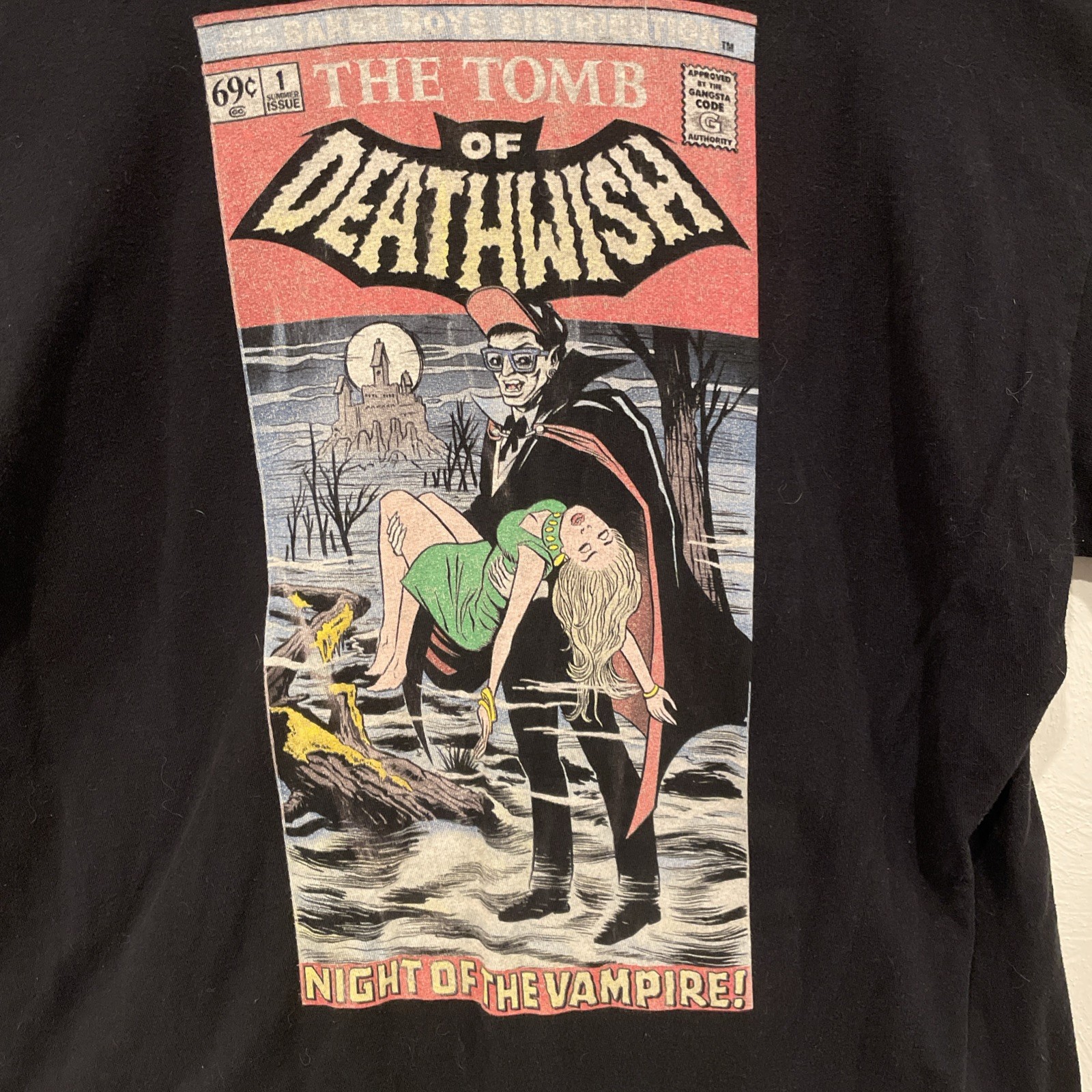 Deathwish Skateboards | vampire xl | Horror Graphic shirt rare