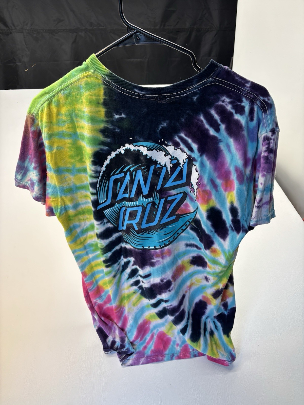 Santa Cruz multicoloured tie-dye t-shirt Men’s Size M