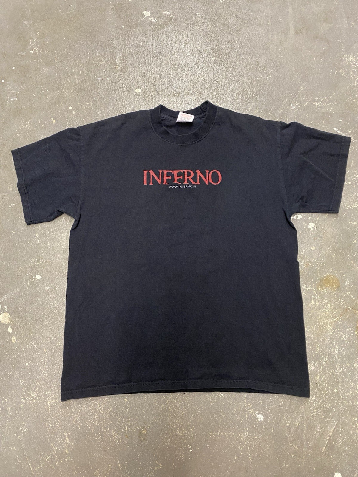 Inferno No F-ing Disco Hardcore Band Tshirt Size Large