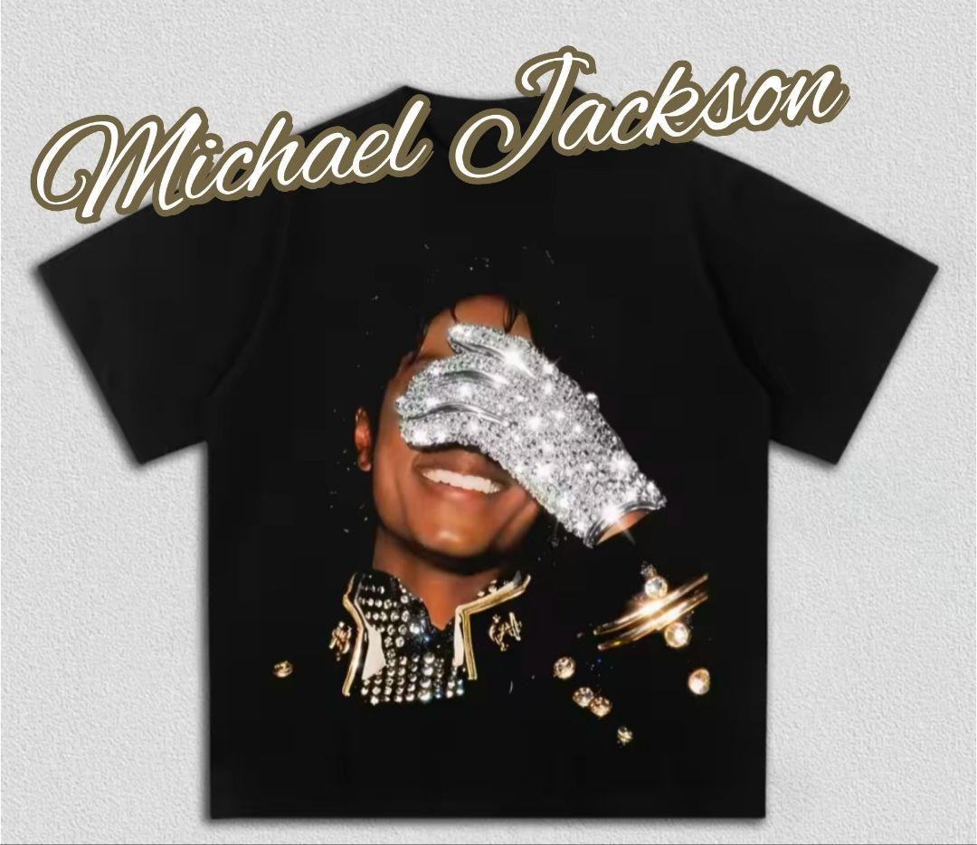 Lowest price Michael Jackson graphic T-shirt black last 1 piece