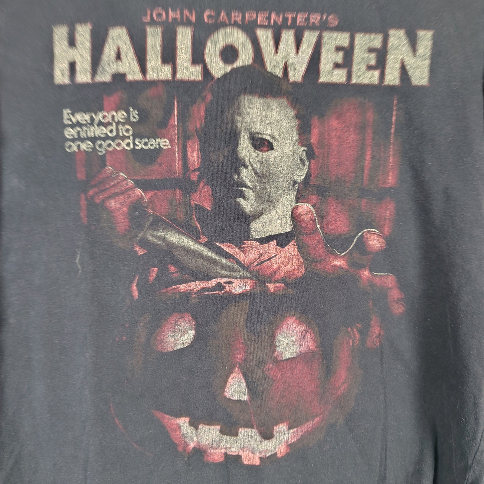 Fright Rags Halloween Michael Myers Graphic T-Shirt Mens Medium Black Horror Tee