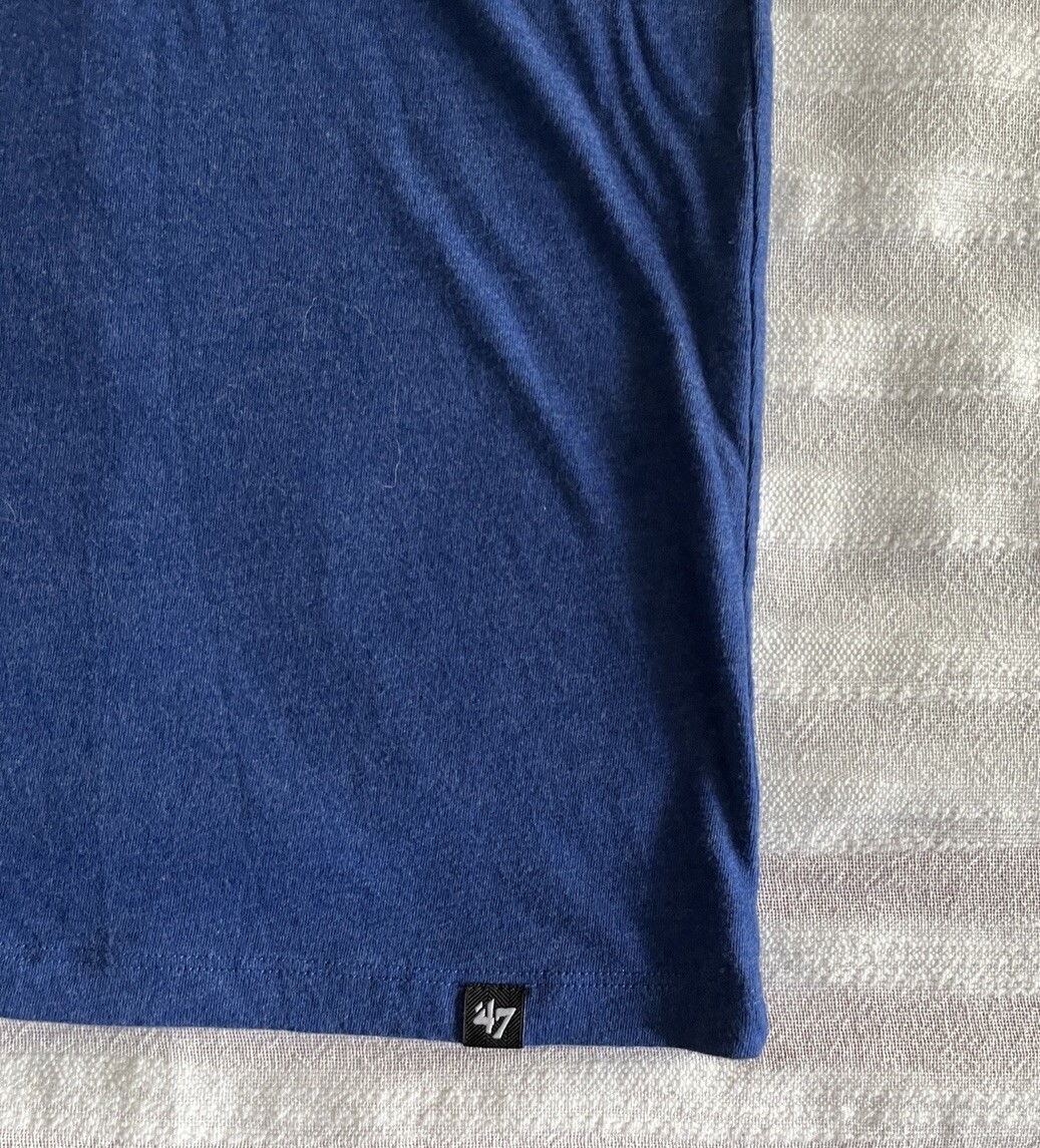 47 St Louis Blues Blue Retro Striped State Hockey Unisex T Shirt 2XL (23×29)