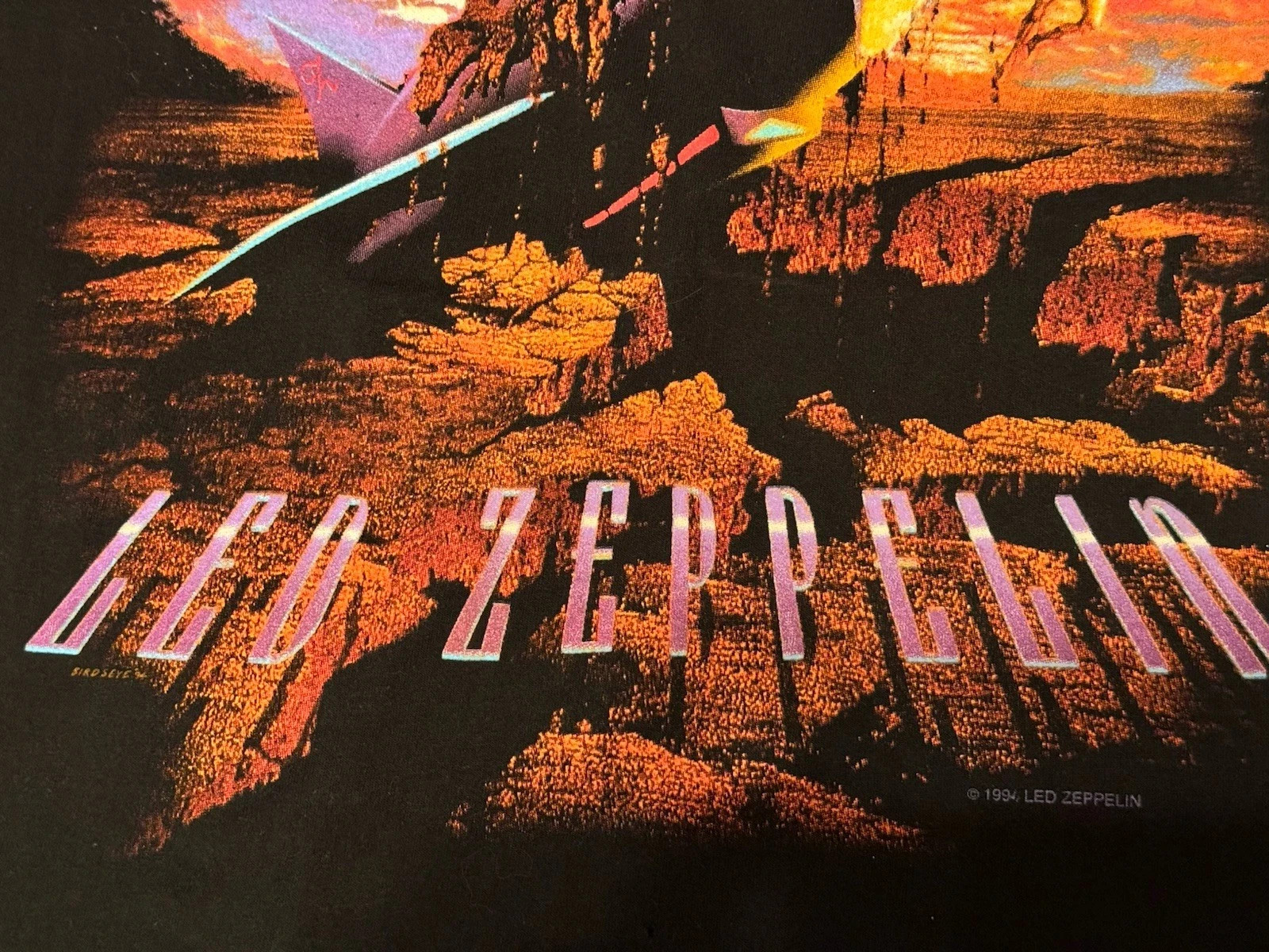 Vtg 1994 LED ZEPPELIN Tshirt Led Zeppelin Blimp Tshirt Rocket Tee Tshirt Sz XL