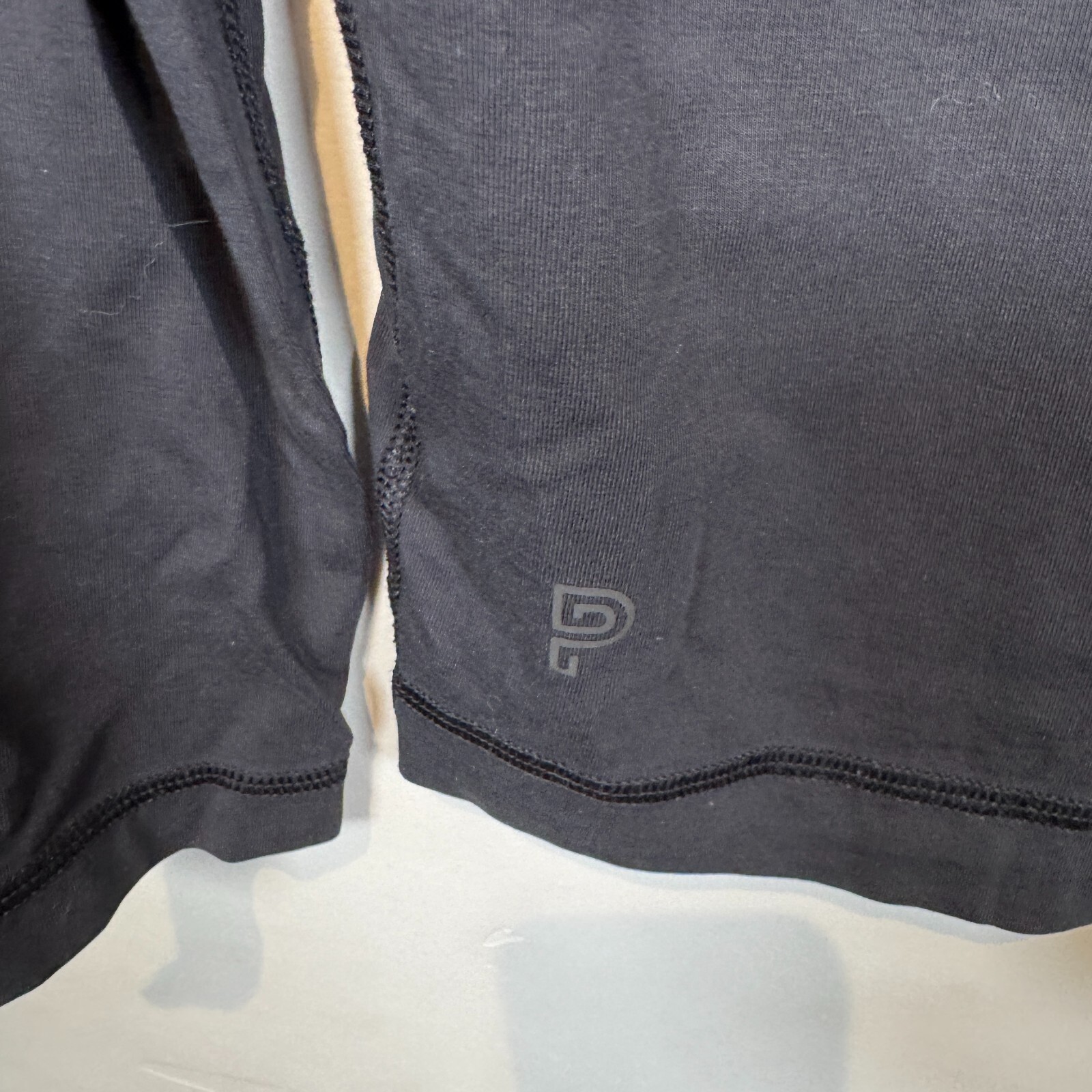Public Rec Go-To Henley Shirt Size Medium Black Pima Cotton Stretch Long Sleeve