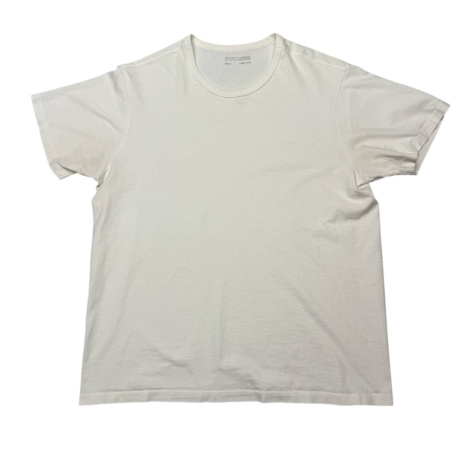 Lady White Co All Cotton Short Sleeve T Shirt Men&rsquo;s 36/S Minimalist Quiet Luxury