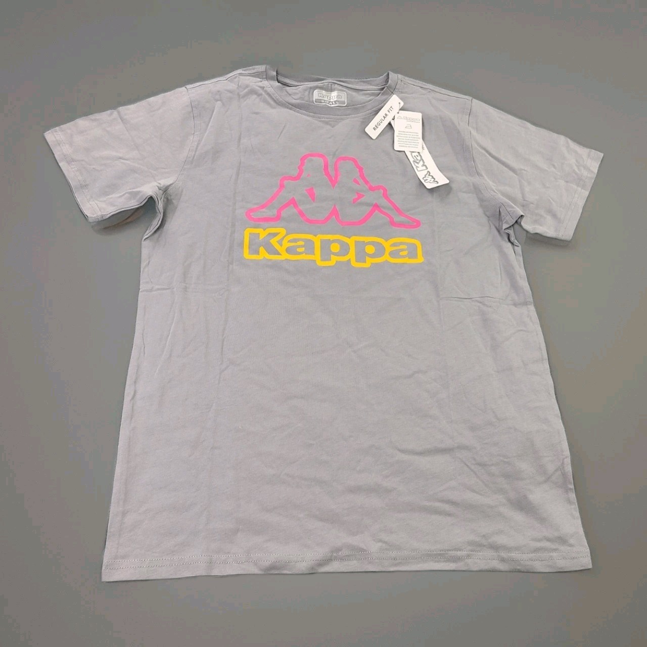 Kappa Logo Ostesso T-Shirt In Gray Men&rsquo;s Size Small New With Tags