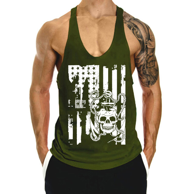 Men&rsquo;S Tank Top Gym Tank Top Fitness Men&rsquo;S Fitness BodybuildingClothing Vest