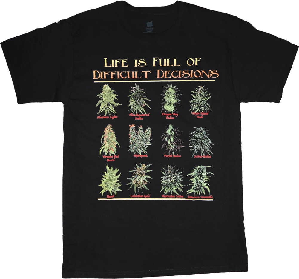 Men&rsquo;s t-shirt pot strains cannabis sativa dank kind bud dabs 420 weed tee shirt