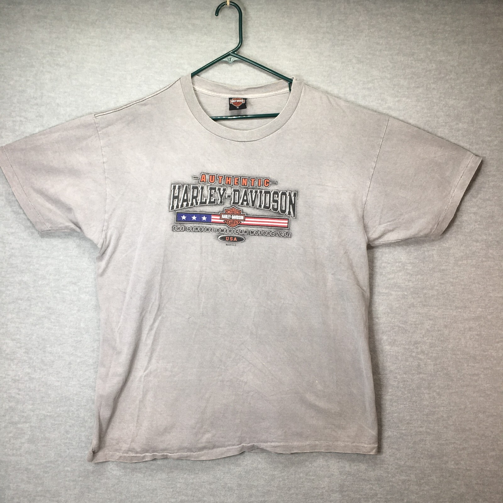 2001 Harley Davidson Abilene Texas Men&rsquo;s Graphic Tee Gray Size XL Kent&rsquo;s