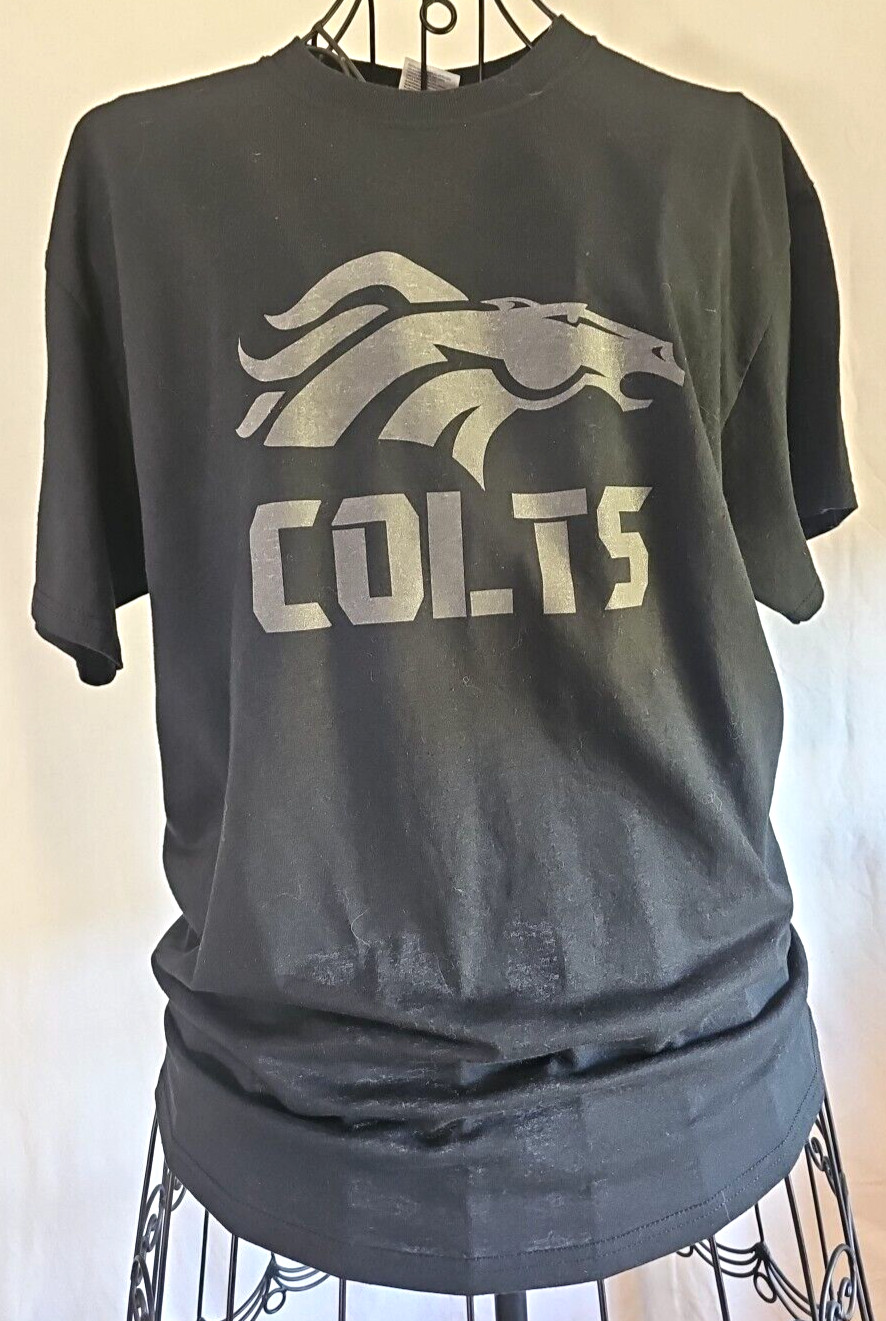 C Port And Company 50/50 Adult Large Black T-Shirt NWOT « Colts »